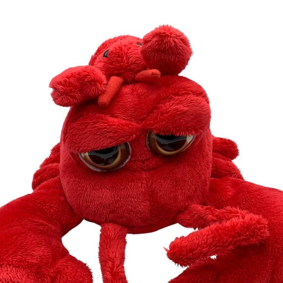 The Petting Zoo Red Lobster Plush Toy Set Mom & Baby Stuffed Animal 14" Long - Picture 2 of 10